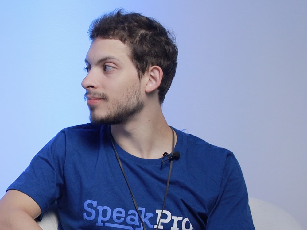 Jonathan, mentor da SpeakPro